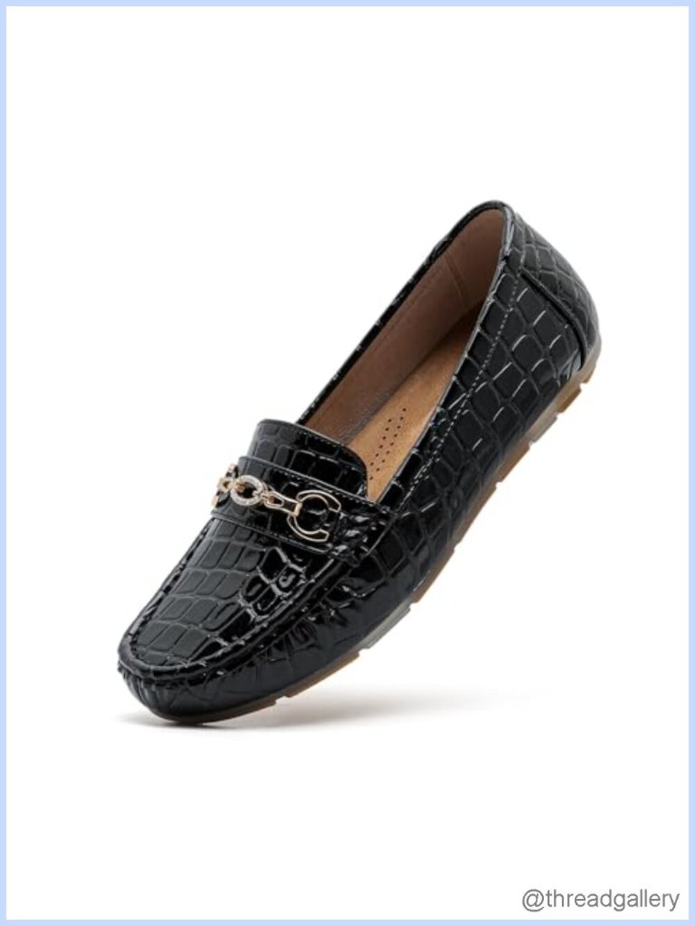 Women's Business Loafers Penny PU Leather Slip On Work Casual Flats Shoes